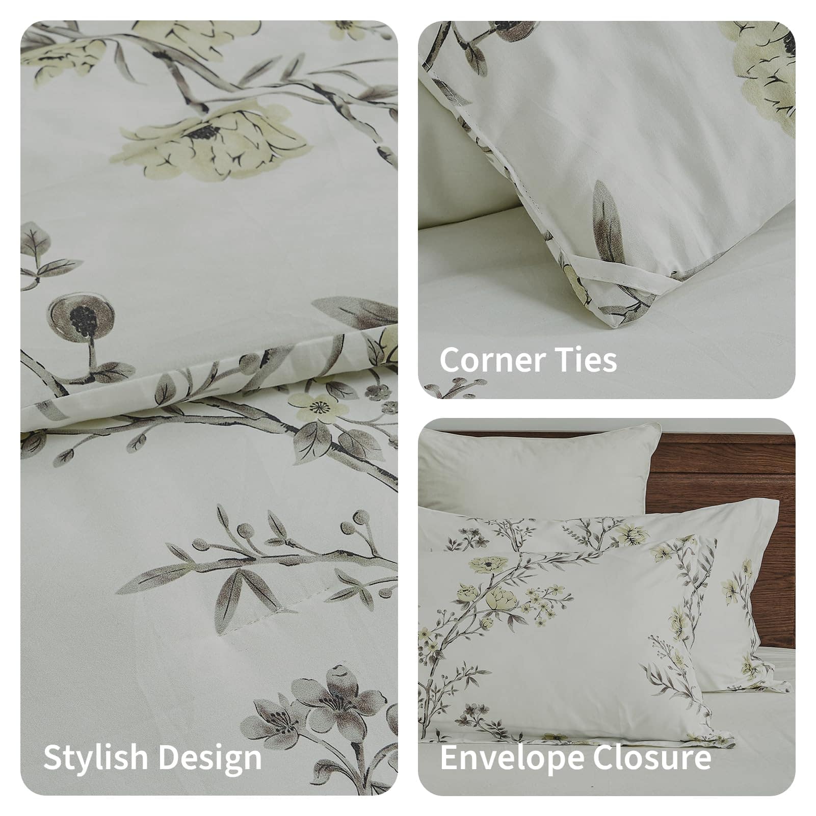 Juego de edredón tamaño King PANGUSHAN, juego de ropa de - Imagen 7