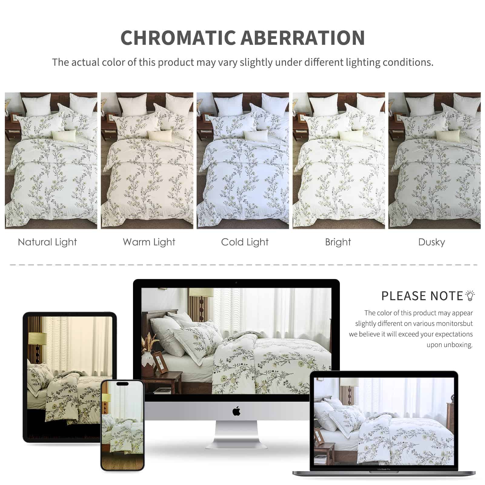 Juego de edredón tamaño King PANGUSHAN, juego de ropa de - Imagen 9