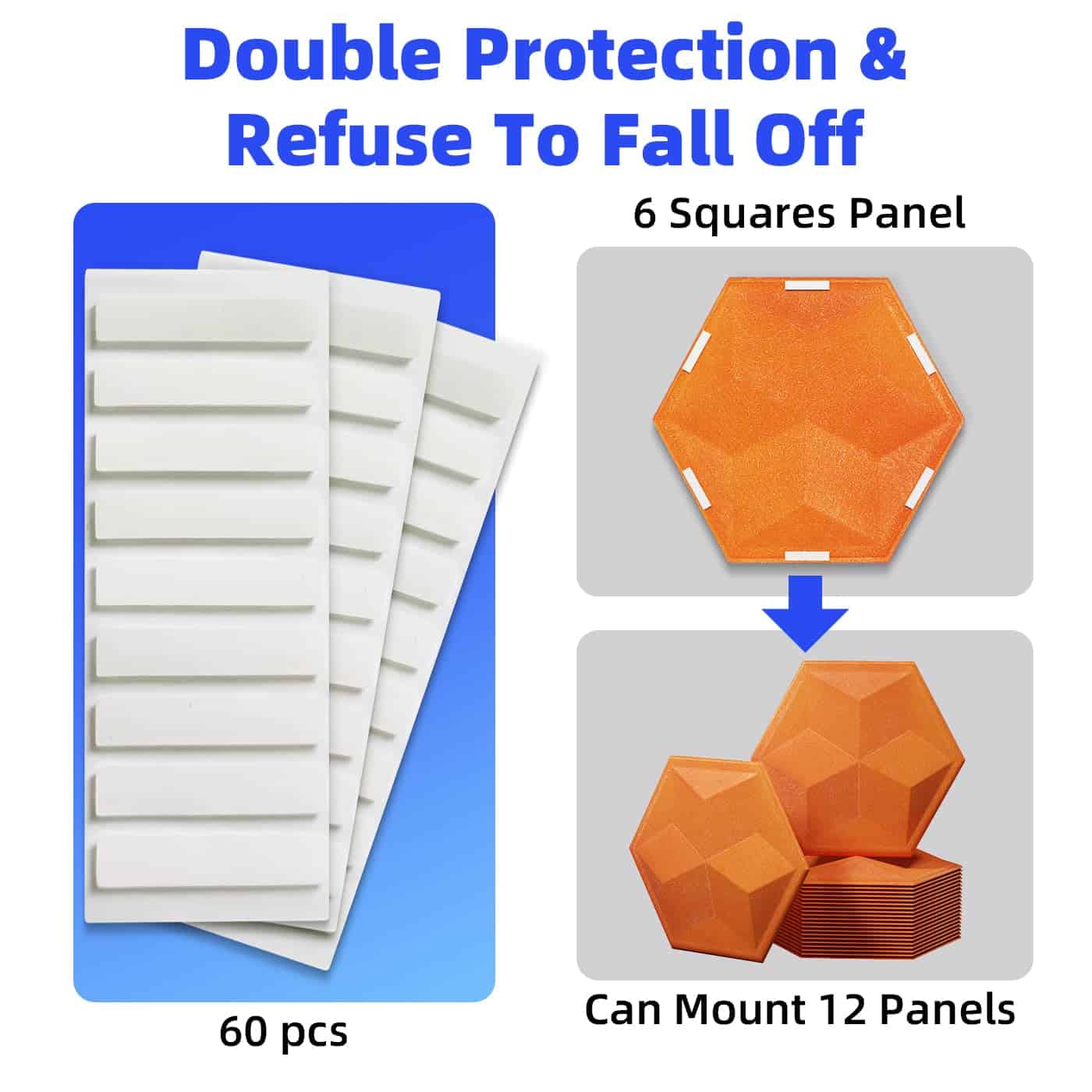 Paquete de 12 Paneles Acústicos 3D Hexagonales - Imagen 4