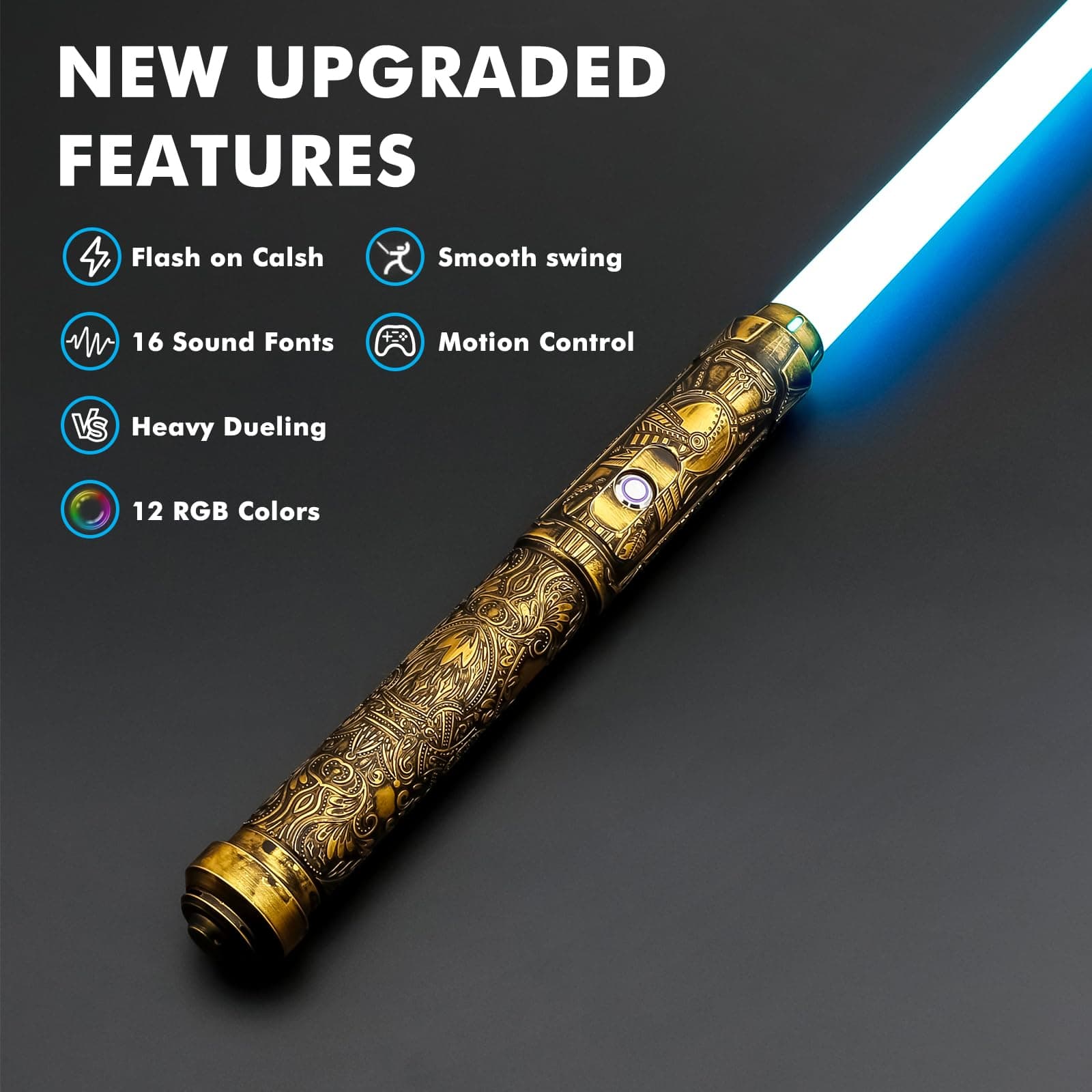 Espada de Luz de Duelo Borlvias Lightsaber con 12 Colores - Imagen 3