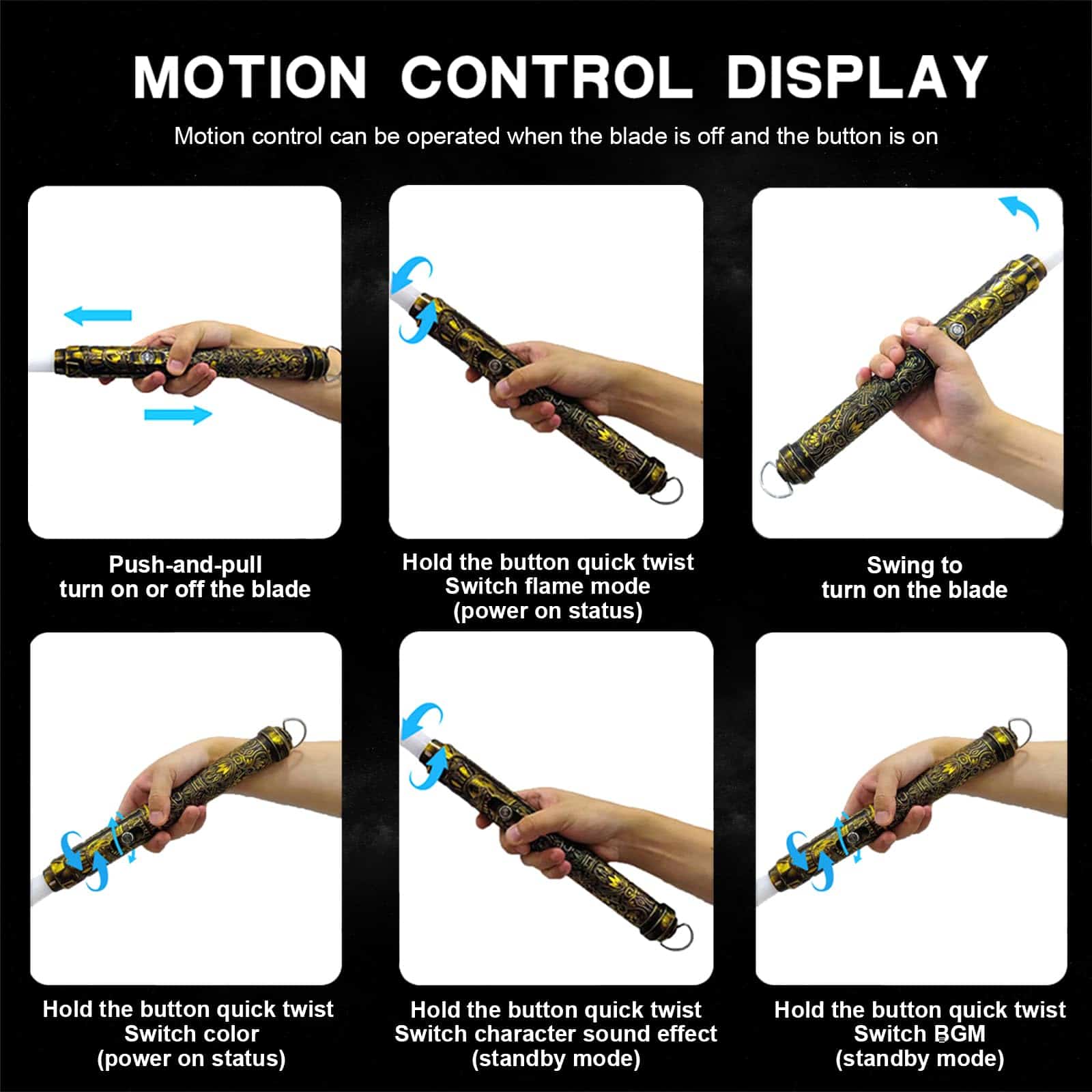 Espada de Luz de Duelo Borlvias Lightsaber con 12 Colores - Imagen 6