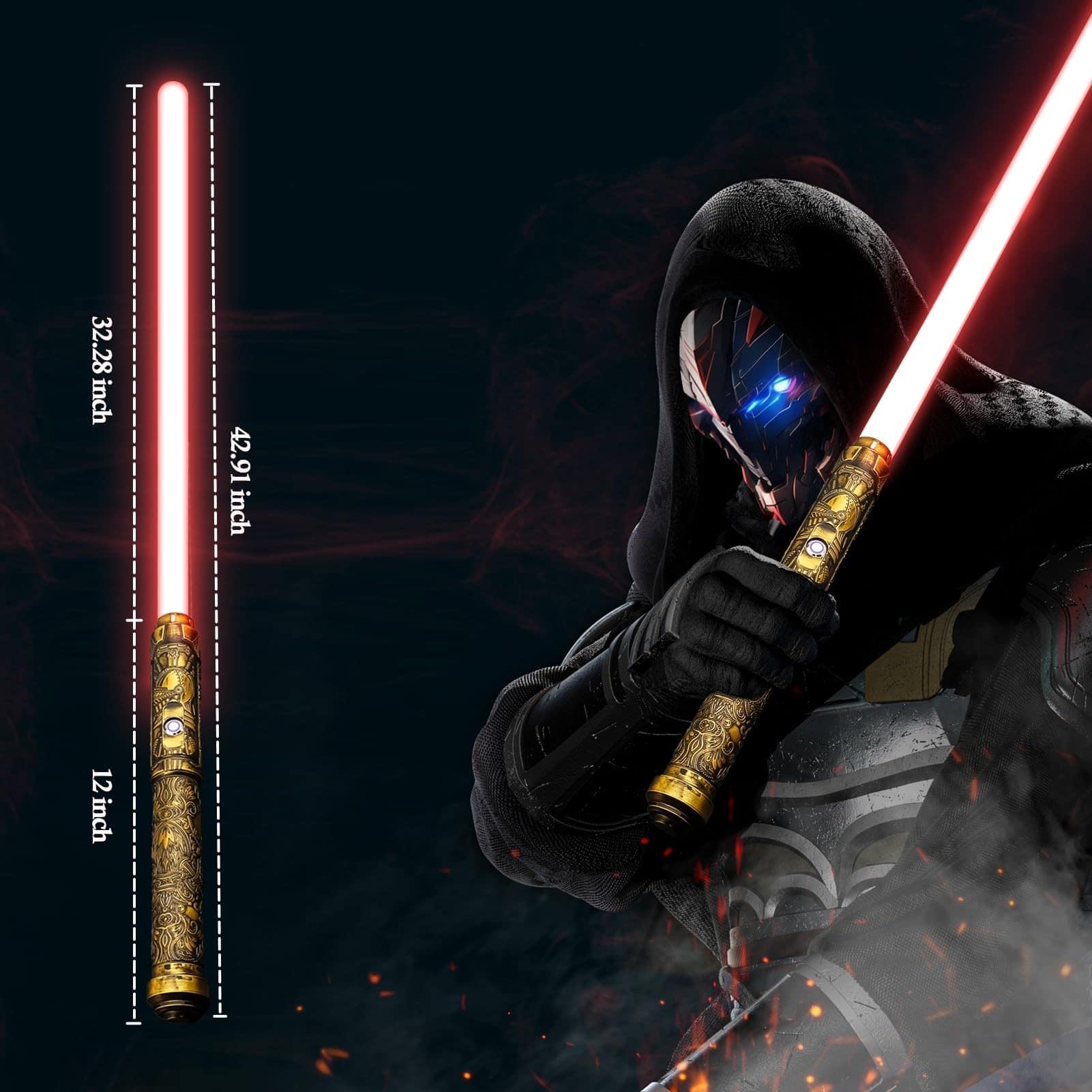 Espada de Luz de Duelo Borlvias Lightsaber con 12 Colores - Imagen 4