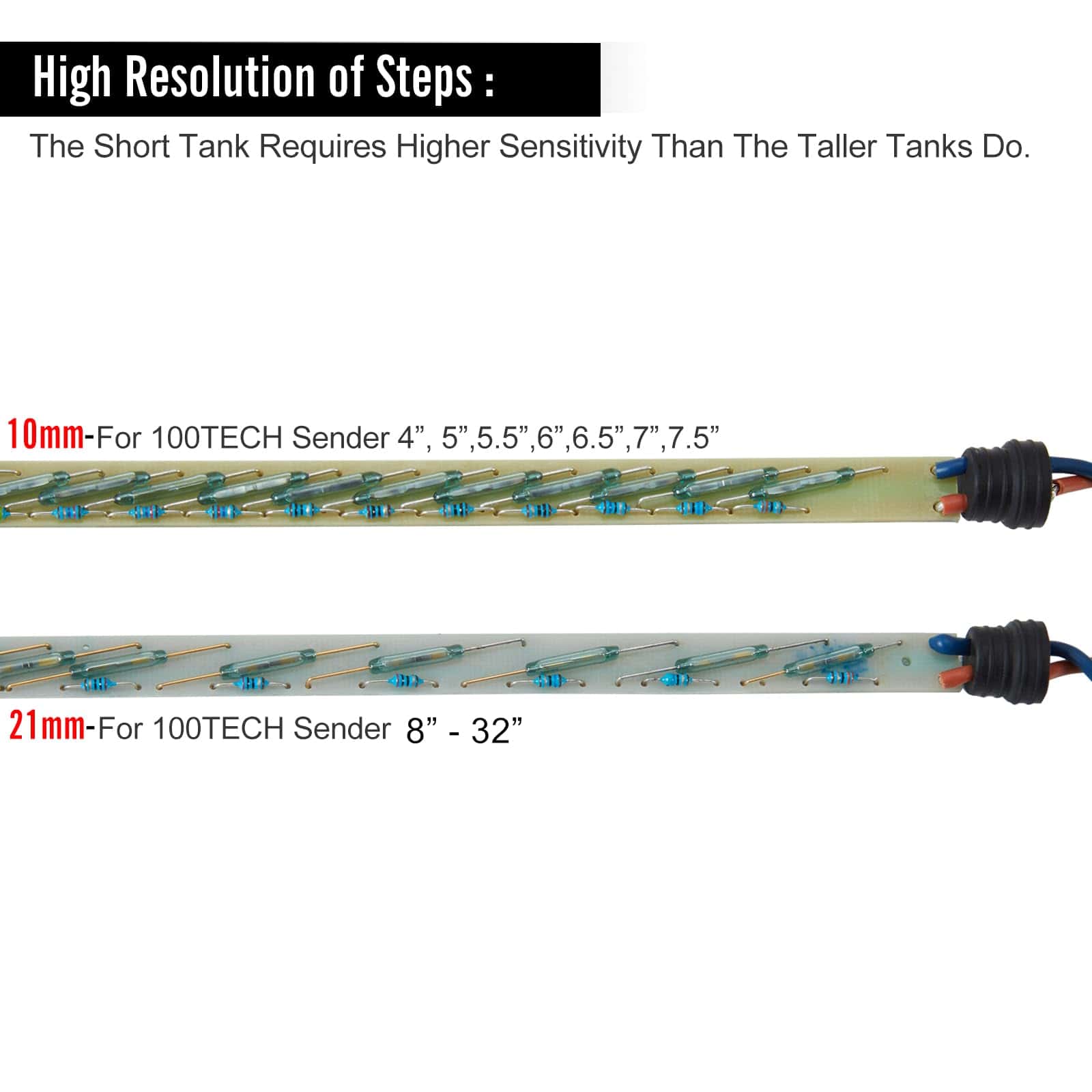 100TECH Sensor de Nivel de Combustible 29" (737mm) para - Imagen 3