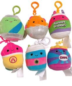Set de 6 Squishmallows 2024 Comida Neón Variada 3.5"