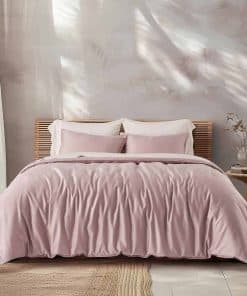 Juego de Funda de Edredón de Algodón Tencel Queen Size,