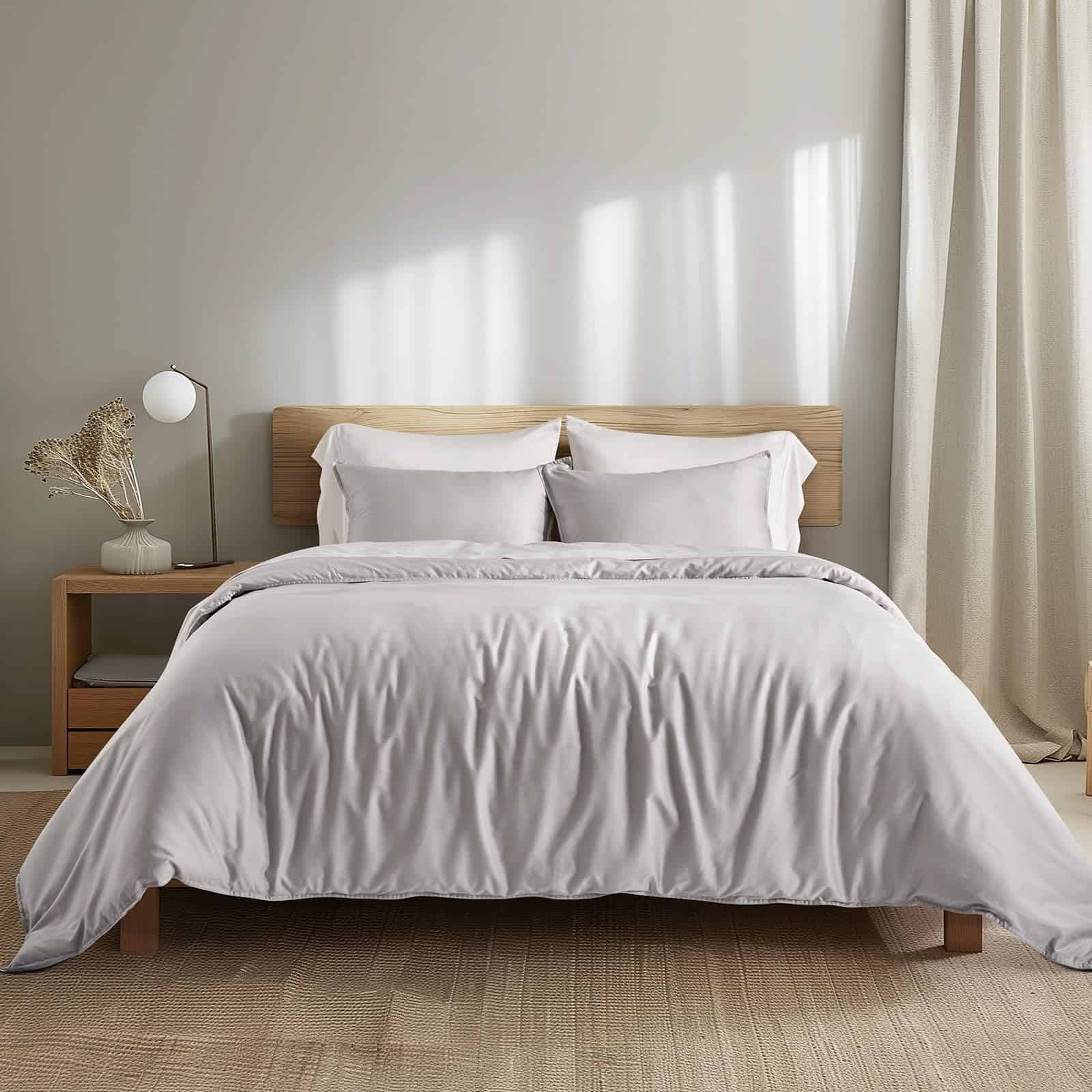 Juego de Funda de Edredón de Algodón Tencel EVERGRACE