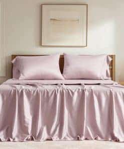 Juego de sábanas de algodón TENCEL EVERGRACE Queen Size de