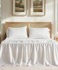 EVERGRACE Juego de Sábanas de Algodón Tencel Queen Size de