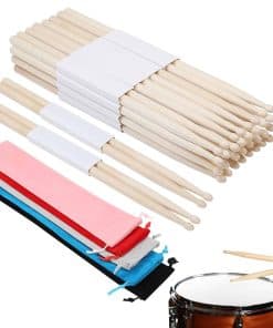 18 Pares de Baquetas de Tambor 5A Clásicas de Madera de