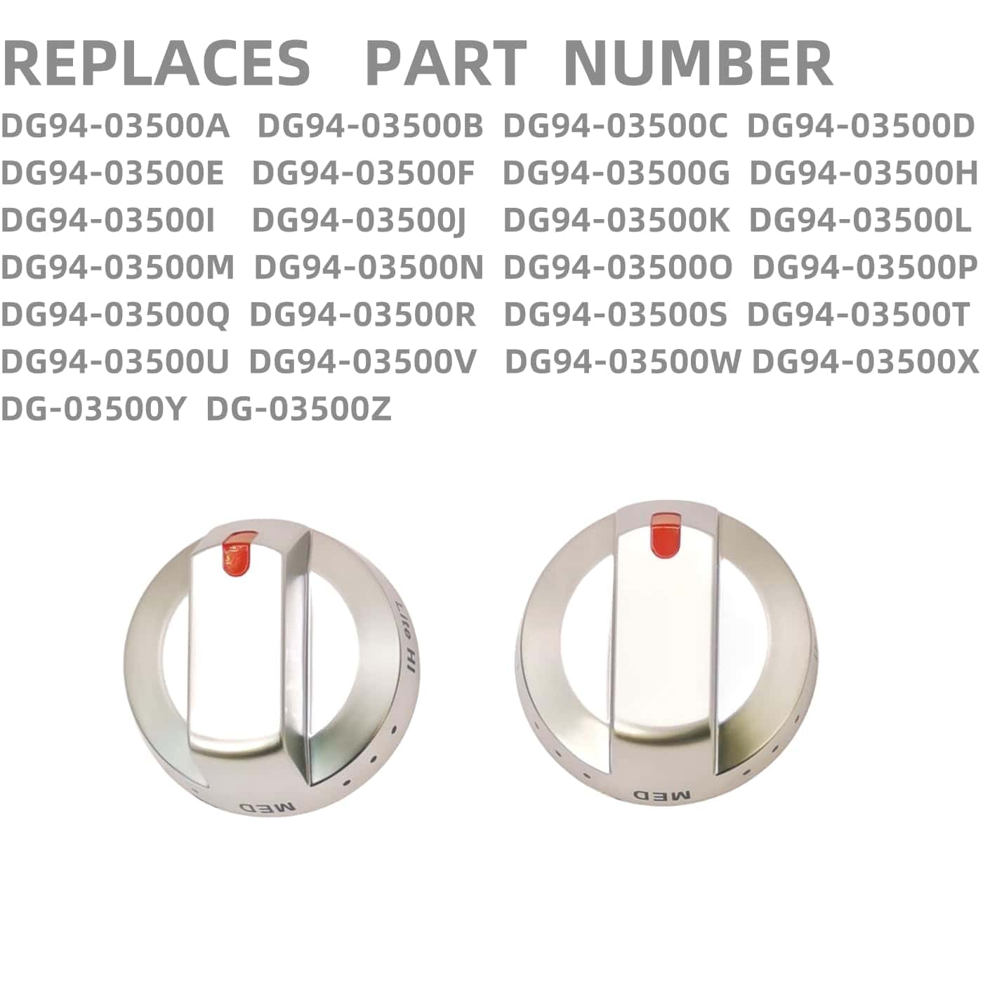DG94-03500A/Z (5PCS) para Reemplazo de Perillas de Estufa - Imagen 6
