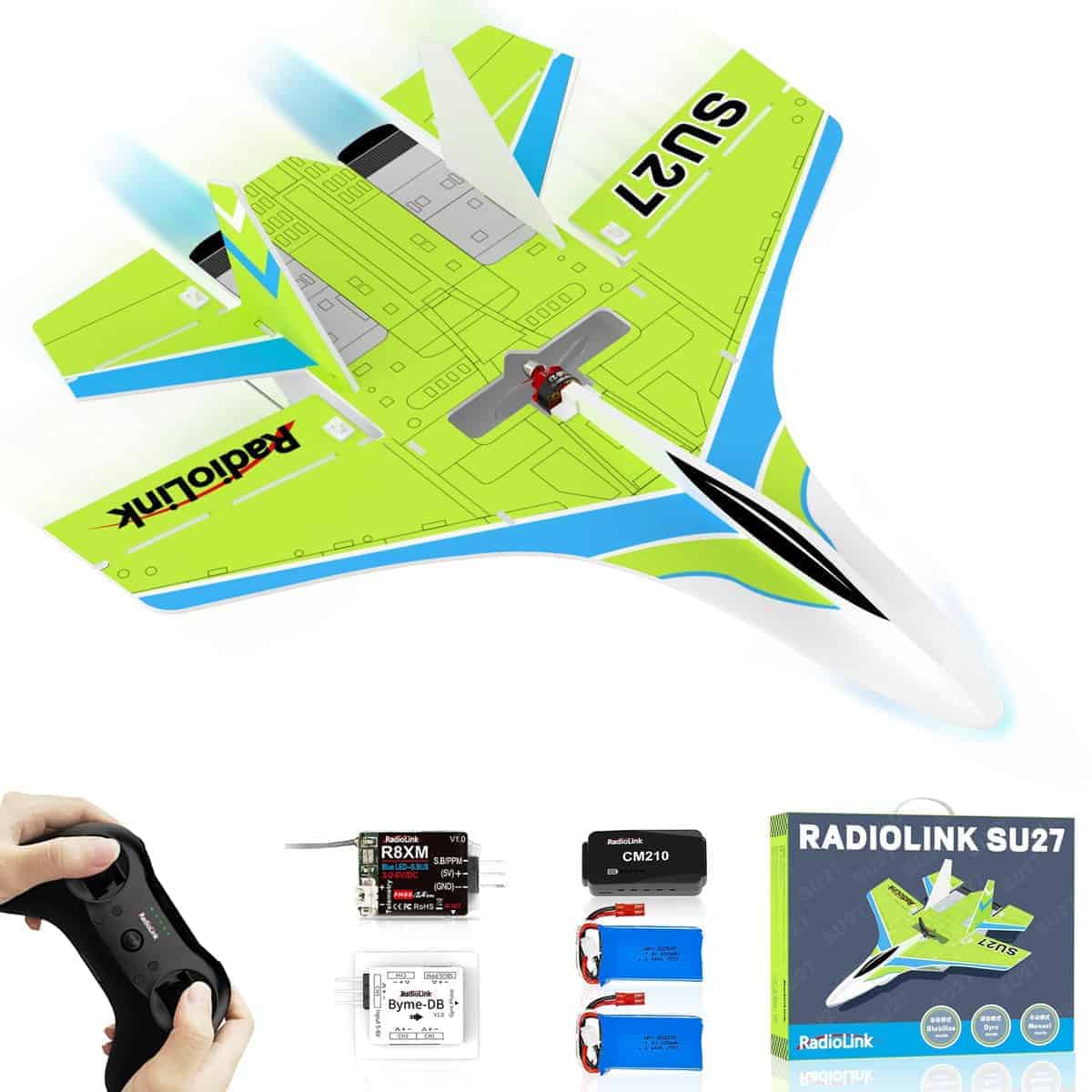 Avión teledirigido Radiolink SU27 listo para volar, 2.4GHz