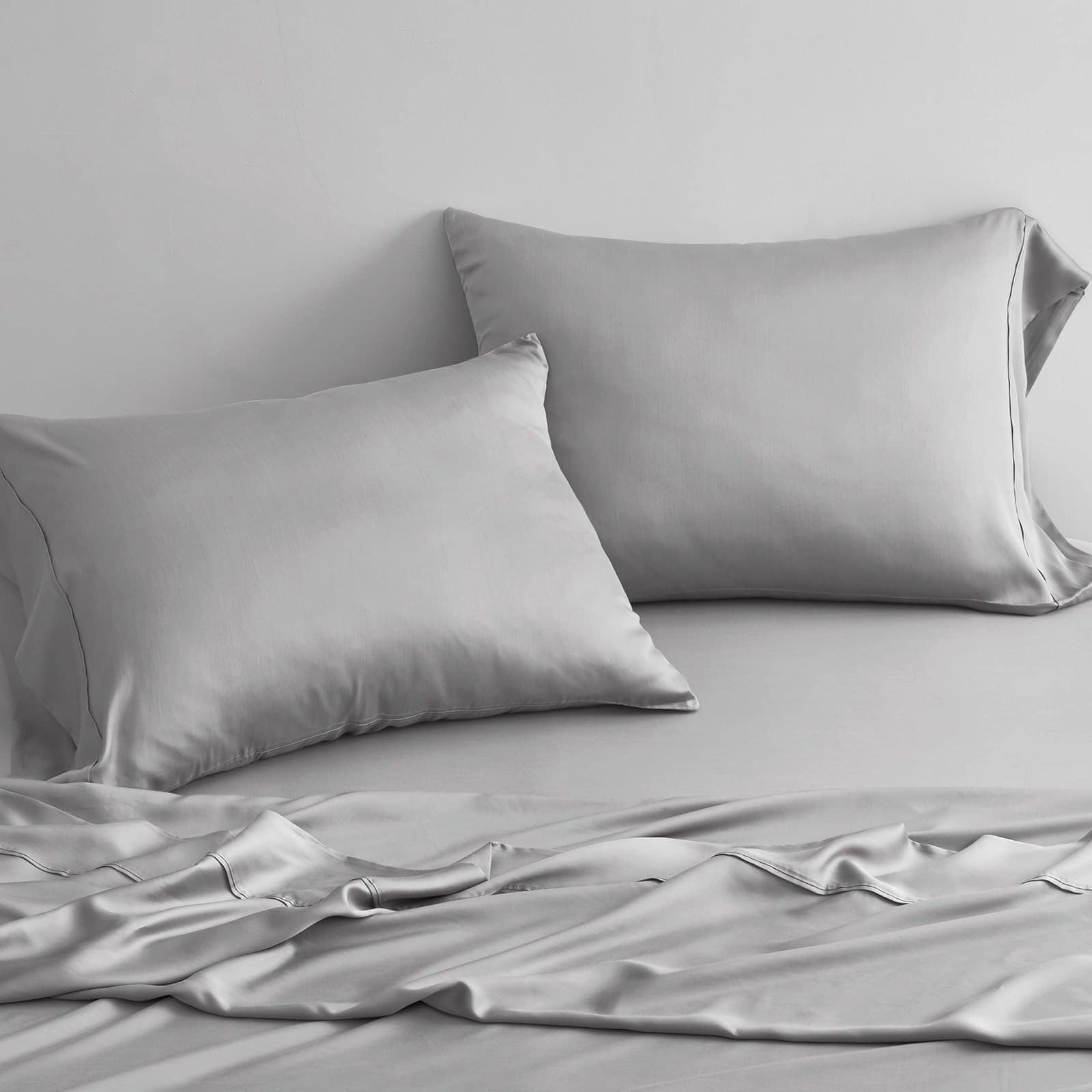 Juego de sábanas de tencel para cama King Size 4 piezas - - Imagen 3