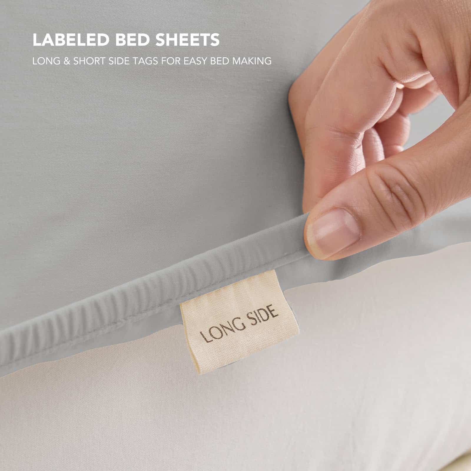 Juego de sábanas de tencel para cama King Size 4 piezas - - Imagen 7