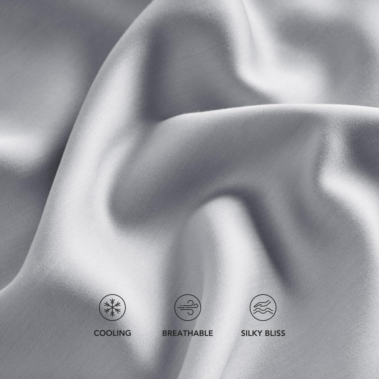 Juego de sábanas de tencel para cama King Size 4 piezas - - Imagen 5