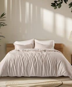 Juego de Funda de Edredón de Algodón Tencel Evergrace Queen