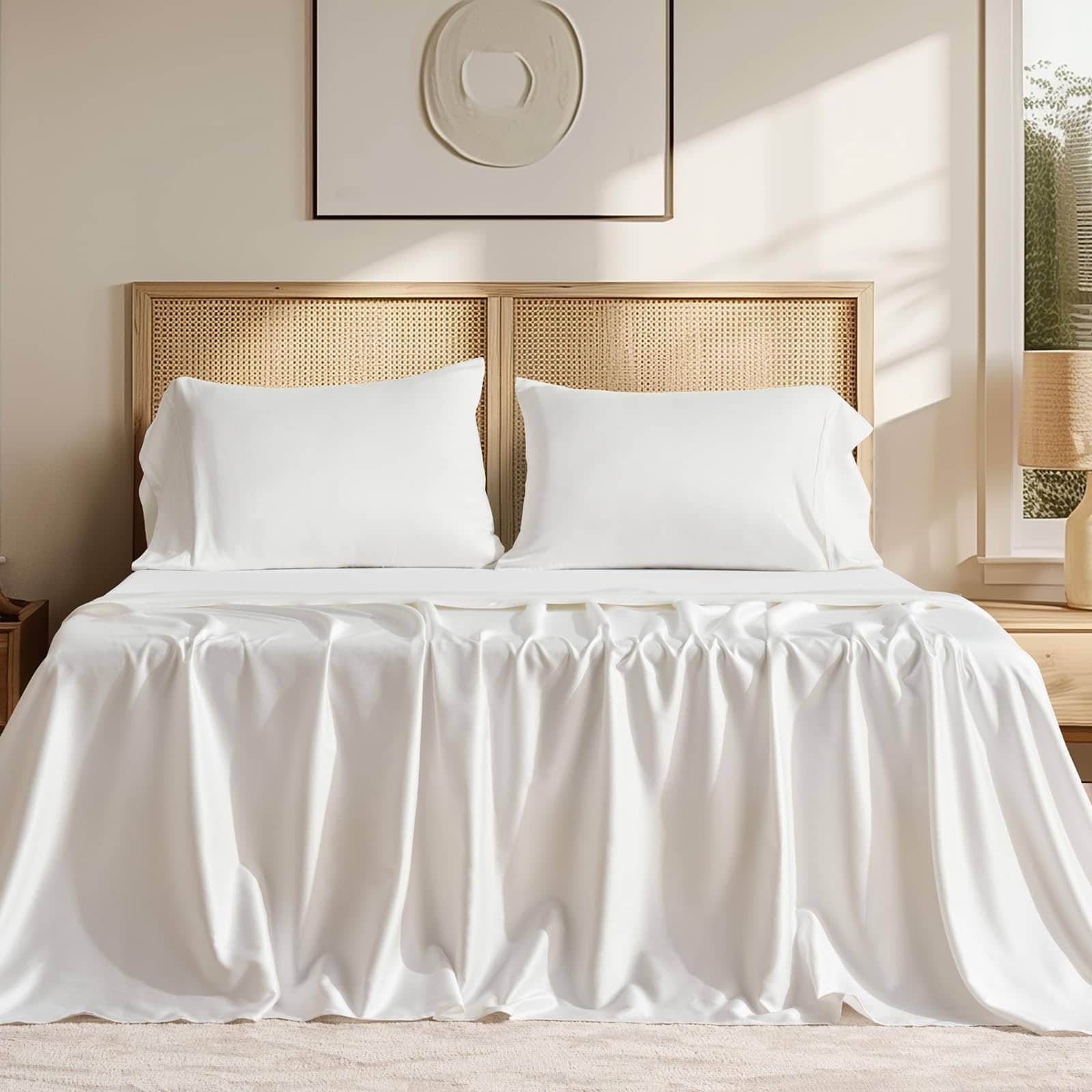 Juego de Sábanas EVERGRACEHOME Tencel King Size 4 Piezas -