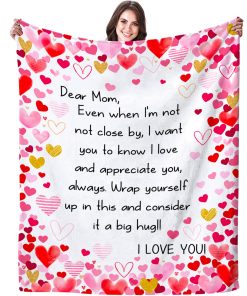 Mantas para Mamá, Manta con Corazón para Mamá, Regalos de