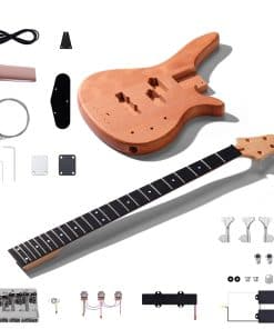 Kit de Bajo Eléctrico DIY Leo Jaymz - Cuerpo de Caoba,