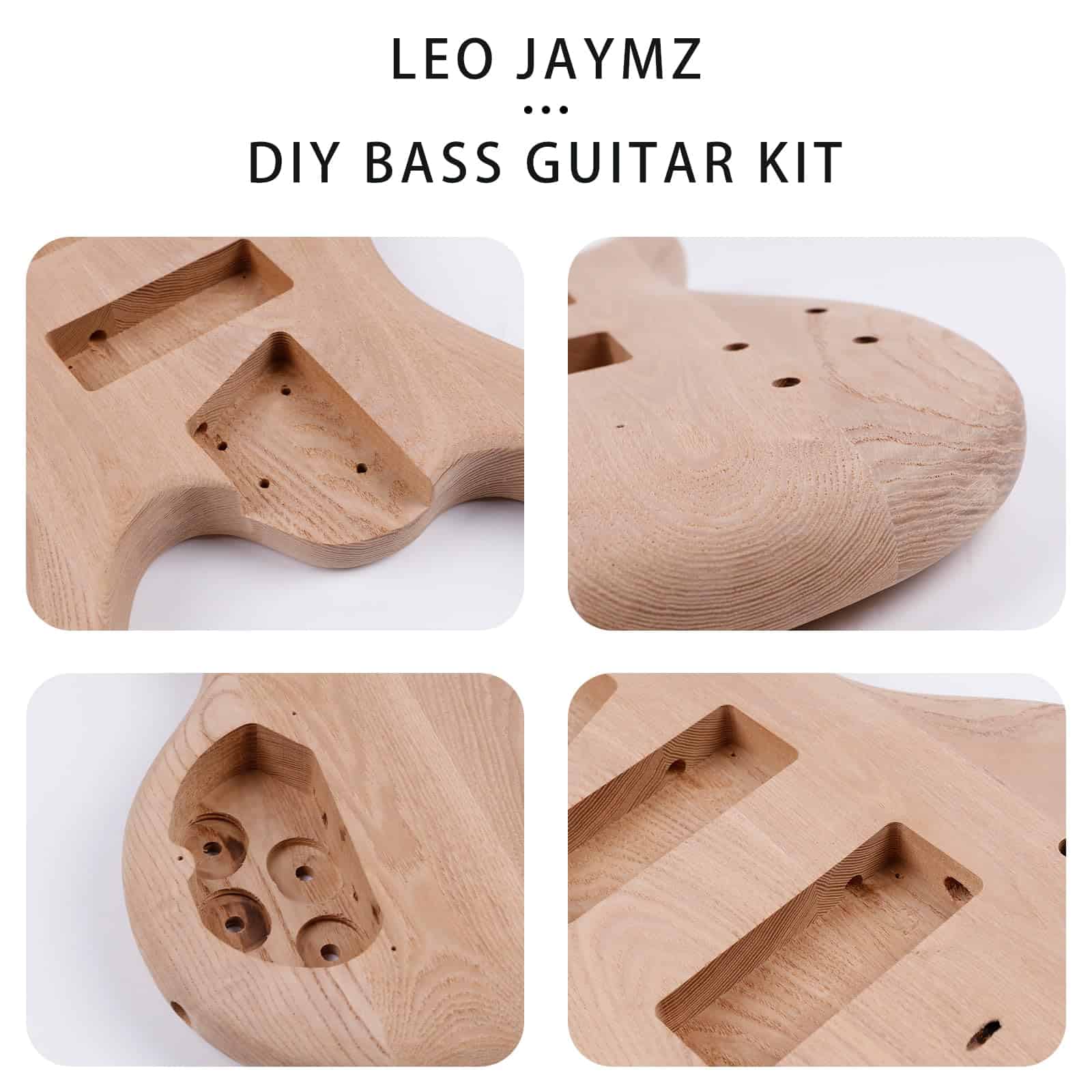 Kit de Bajo Eléctrico DIY Leo Jaymz - Cuerpo de Fresno - Imagen 7