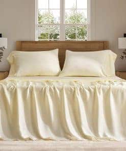 Juego de sábanas de Tencel EVERGRACEHOME -Cream