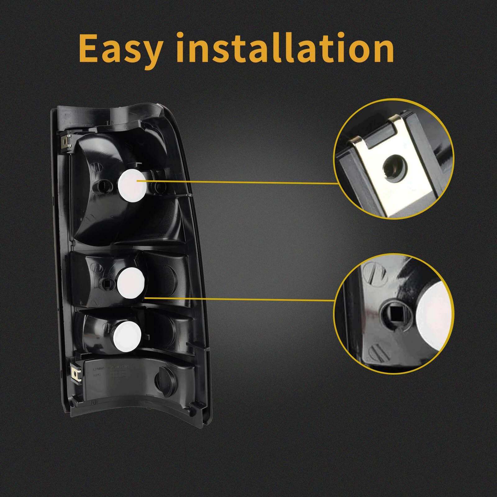 Carcasa de Luz Trasera MiKaFex -rde Negro - Imagen 6