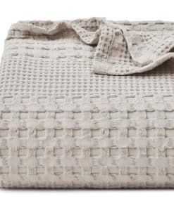 Manta de algodón 100% de tejido de gofre Ivellow, mantas