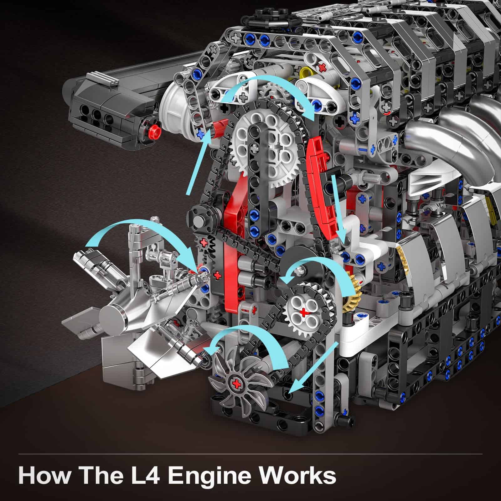 Kit de bloques de construcción de motor de gasolina Mould - Imagen 3