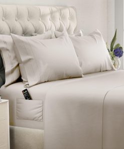 Juego de sábanas tamaño King DREAMCARE - 6 -Beige