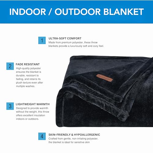 Manta Columbia Super Plush de 50" x 60" - Essentials para - Imagen 3