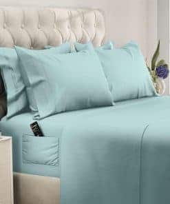 Juego de sábanas Queen DREAMCARE - 6 -Spa Blue