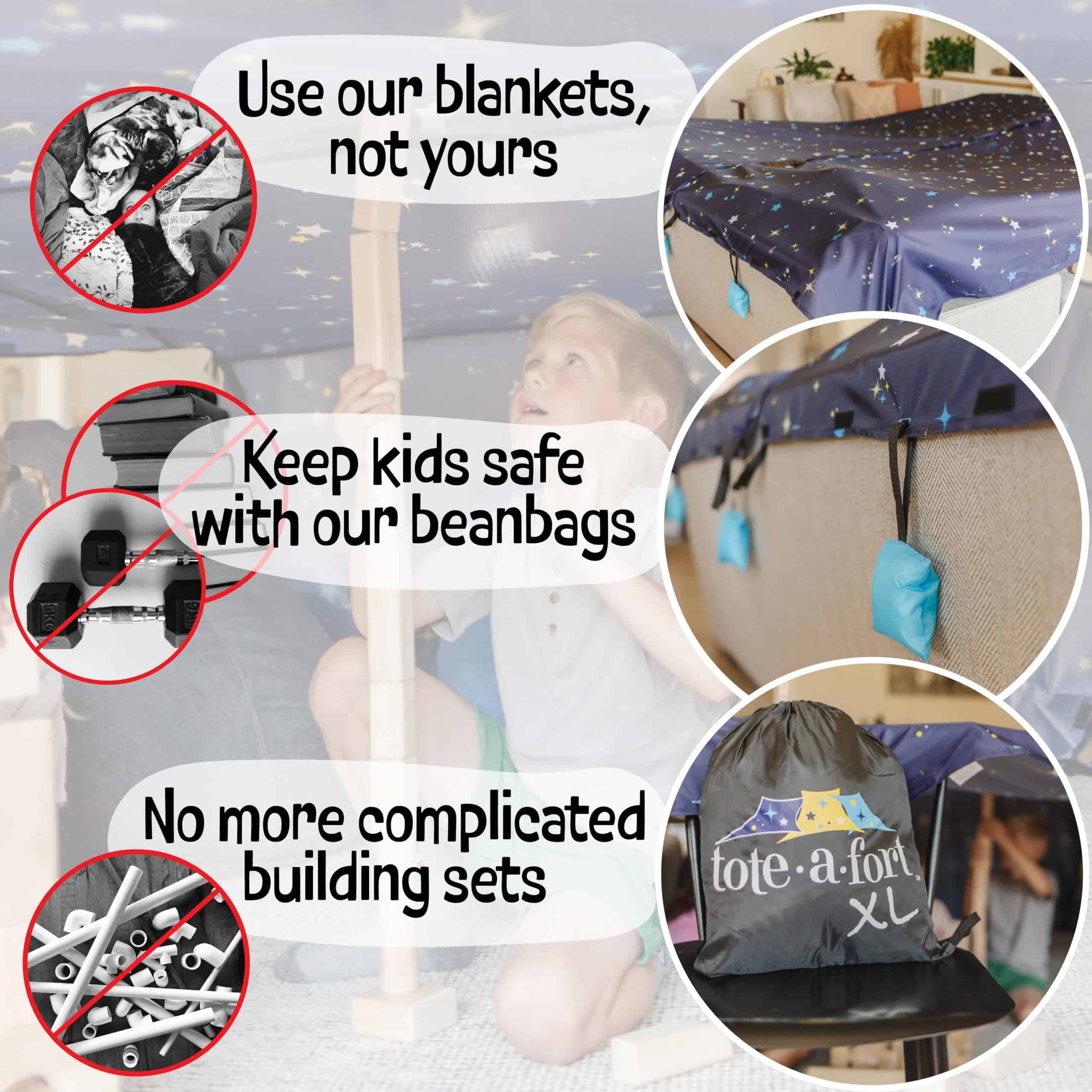 Kit de construcción de fortalezas TOTEAFORT Starry XL - Imagen 5