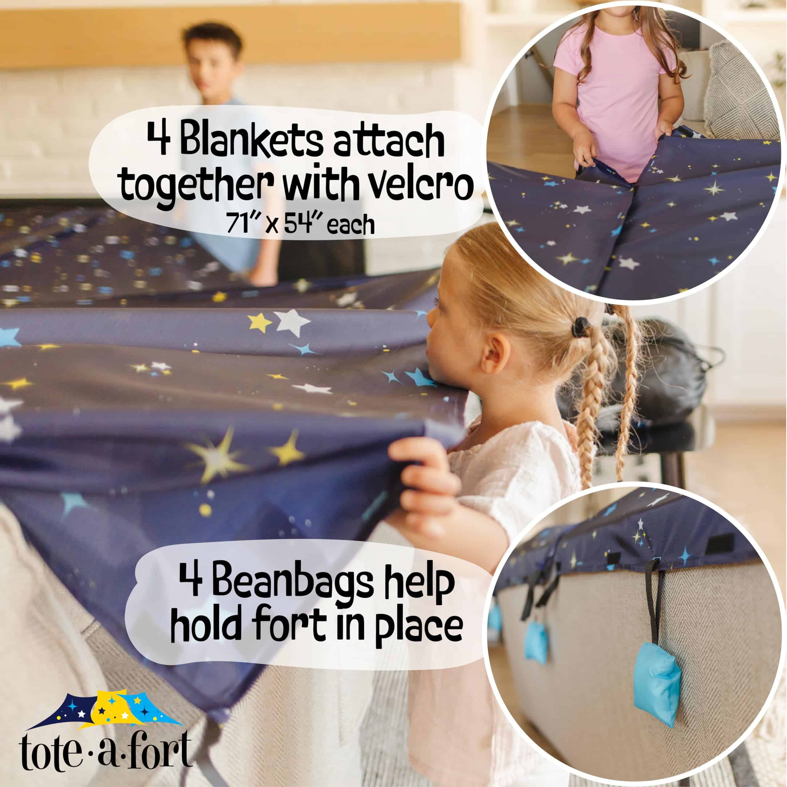 Kit de construcción de fortalezas TOTEAFORT Starry XL - Imagen 3