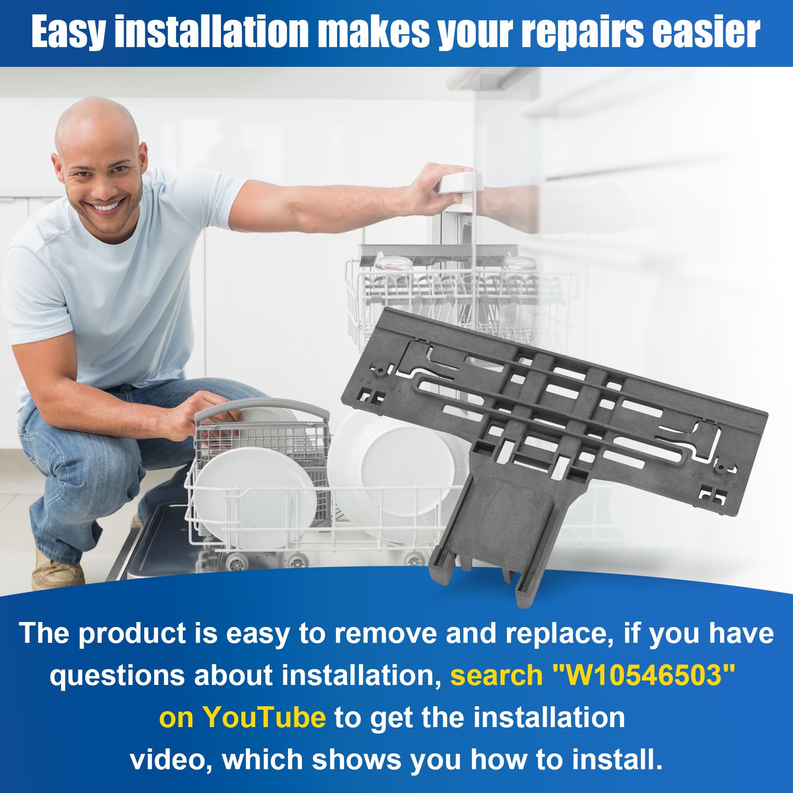 Upgraded WPW10546503 W10546503 Piezas de Ajuste del Soporte - Imagen 7