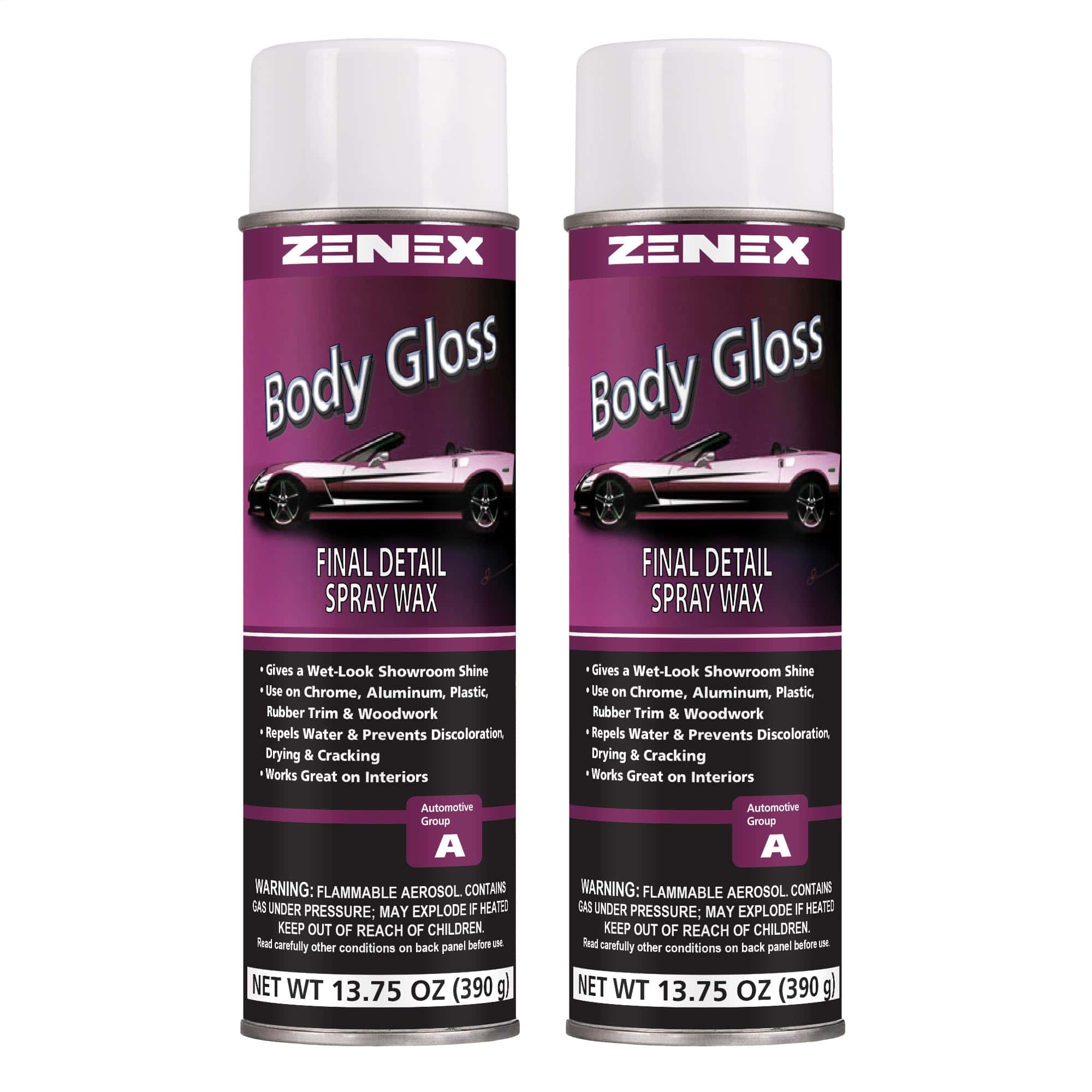 Zenex Body Gloss Final Detail Spray Wax - Limpiador y Cera