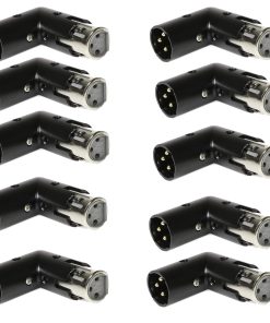 Adaptador de Ángulo XLR de 10 Piezas Milestock 3-PIN