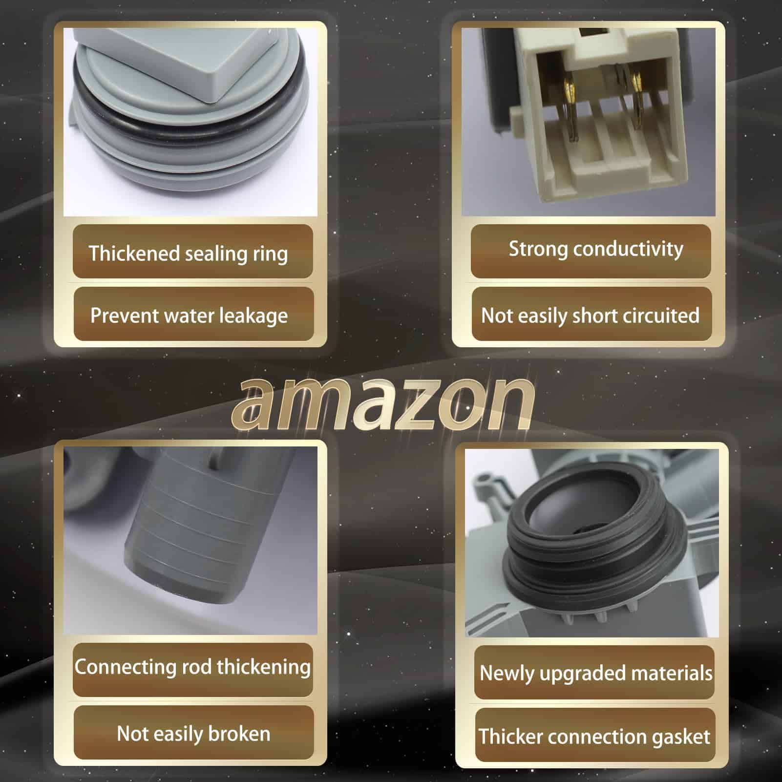 Bomba de desagüe de lavadora de repuesto 2024 Upgrade - Imagen 6