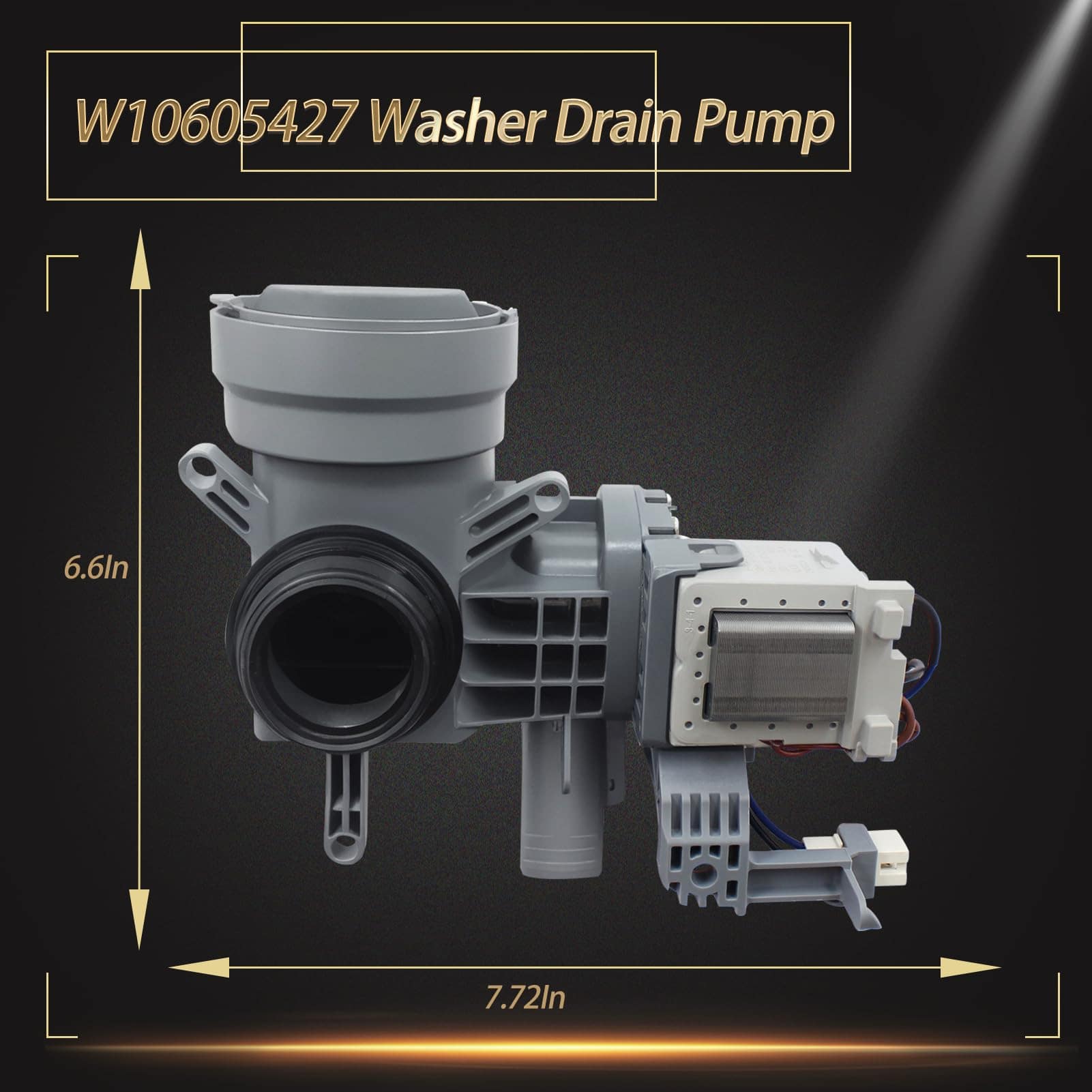 Bomba de desagüe de lavadora de repuesto 2024 Upgrade - Imagen 4