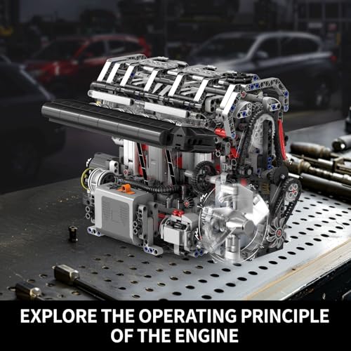 Mould King L4 Engine Building Blocks Sets, Kit de Modelo a - Imagen 6