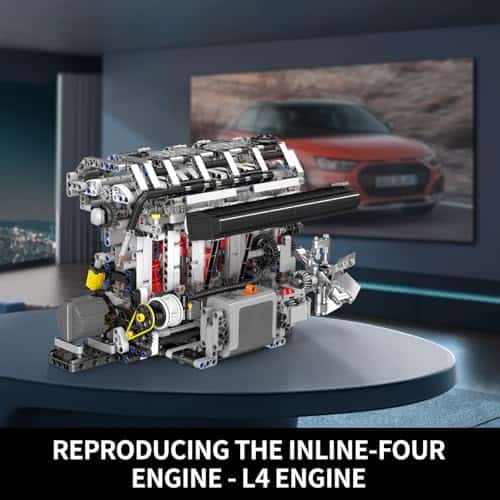 Mould King L4 Engine Building Blocks Sets, Kit de Modelo a - Imagen 3