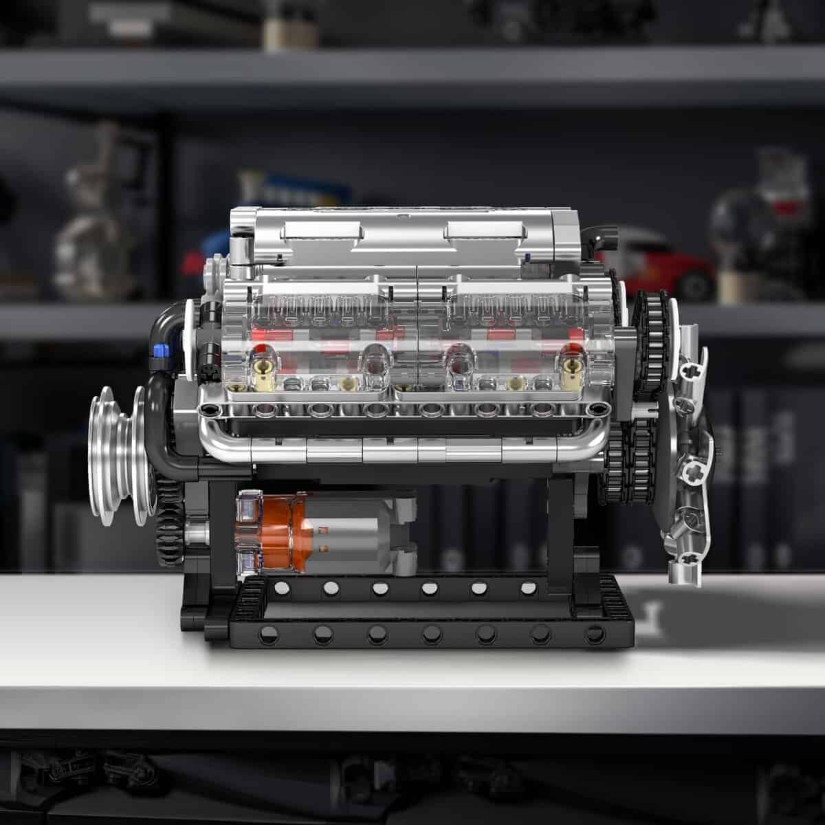 Mould King Juego de Bloques de Construcción de Motor V8, - Imagen 7