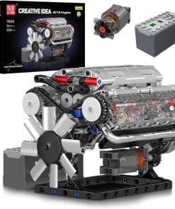 Mould King Juego de Bloques de Construcción de Motor V8,