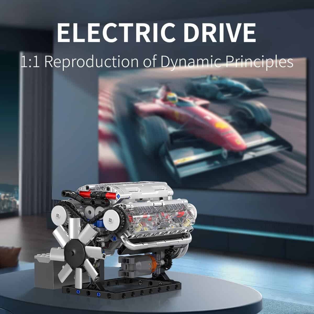 Mould King Juego de Bloques de Construcción de Motor V8, - Imagen 3