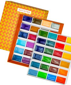 Set de Acuarelas Profesionales ARTISTRO 48 Colores 4ml, Set