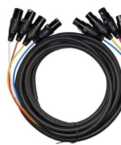 Cable Serpiente de Audio XLR Macho a Hembra -Milestock