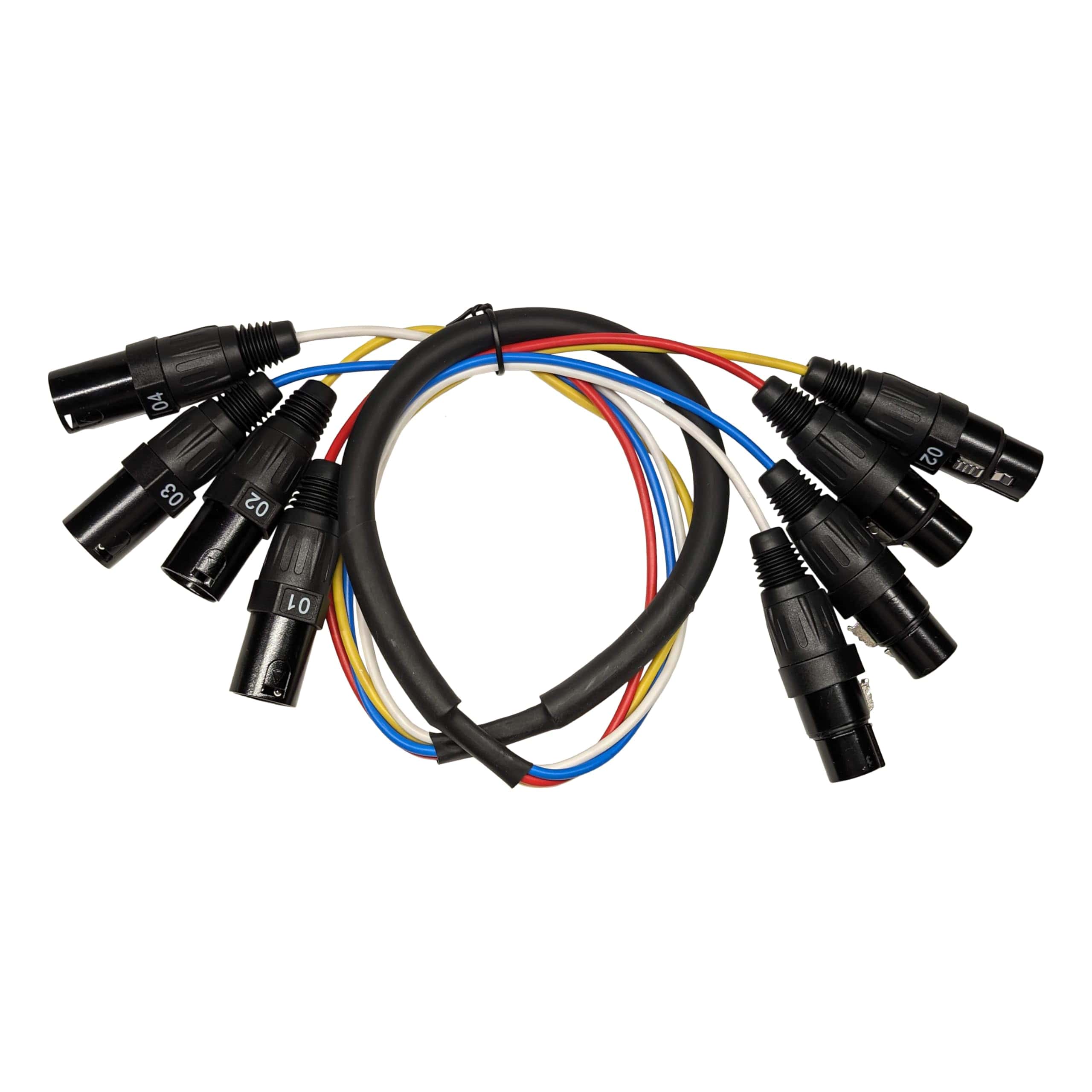 Cable Serpiente de Audio XLR de 4 Canales XLR Macho a