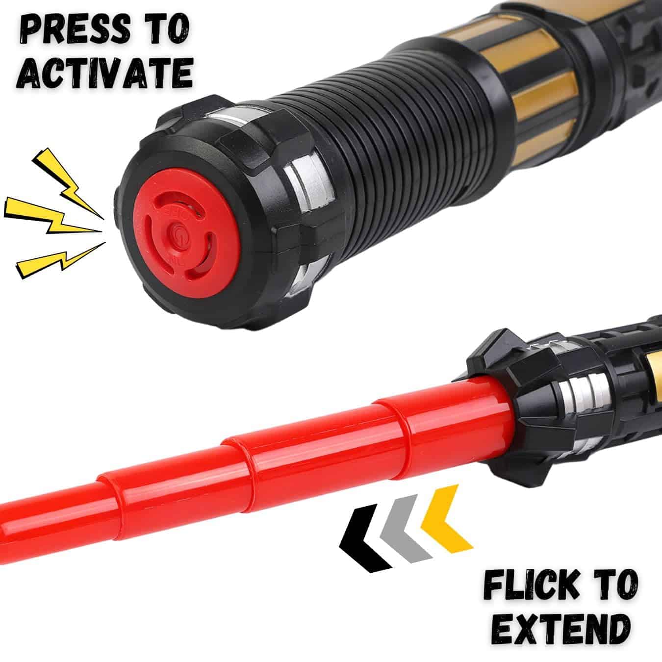 Set de 12 sables de luz LED Liberty Imports - Espadas - Imagen 4