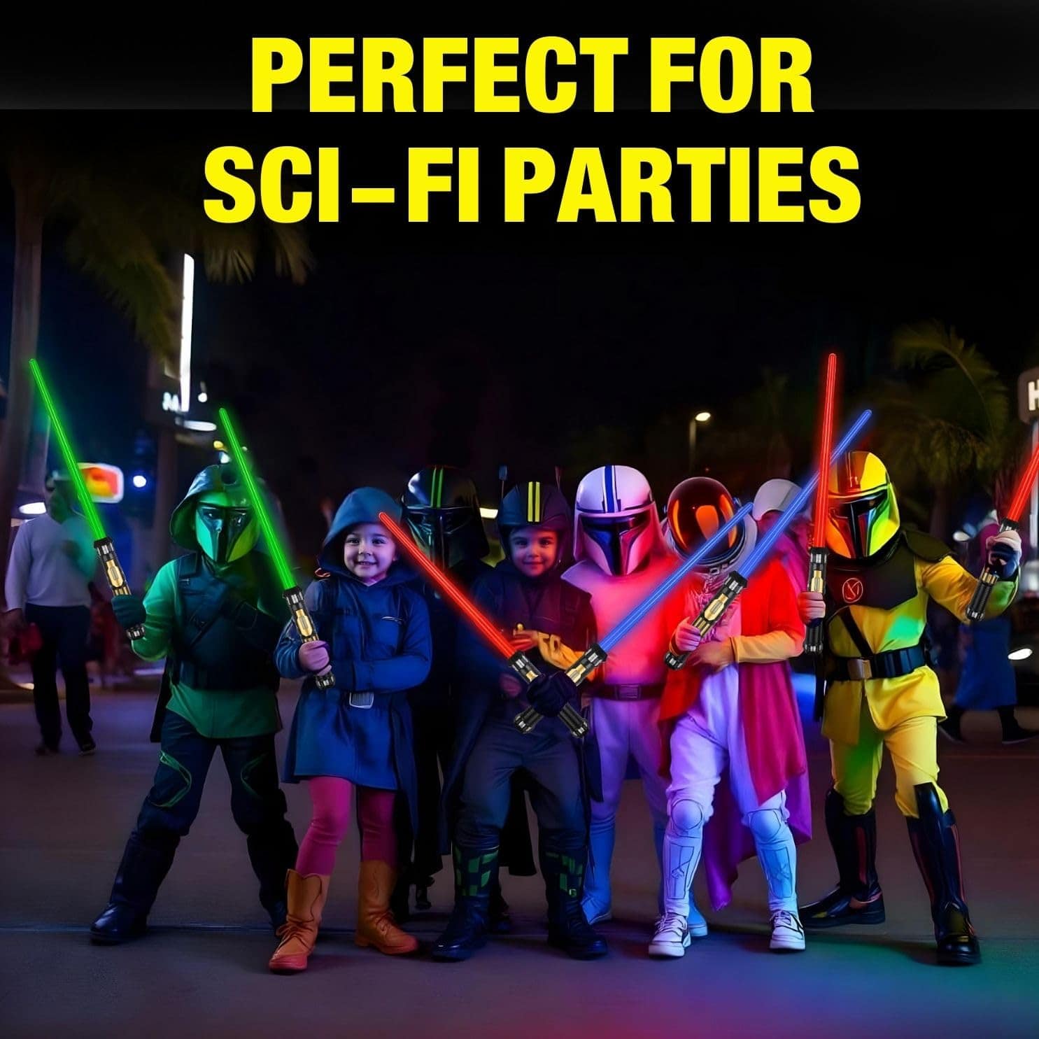 Set de 12 sables de luz LED Liberty Imports - Espadas - Imagen 7