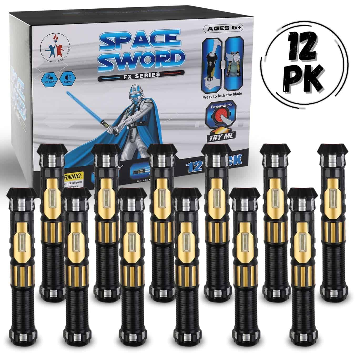 Set de 12 sables de luz LED Liberty Imports - Espadas - Imagen 8