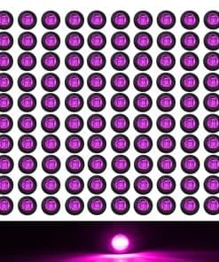 TMH 100 Pcs Luz Morada 3/4 Pulgadas 3 Luces Indicadoras LED