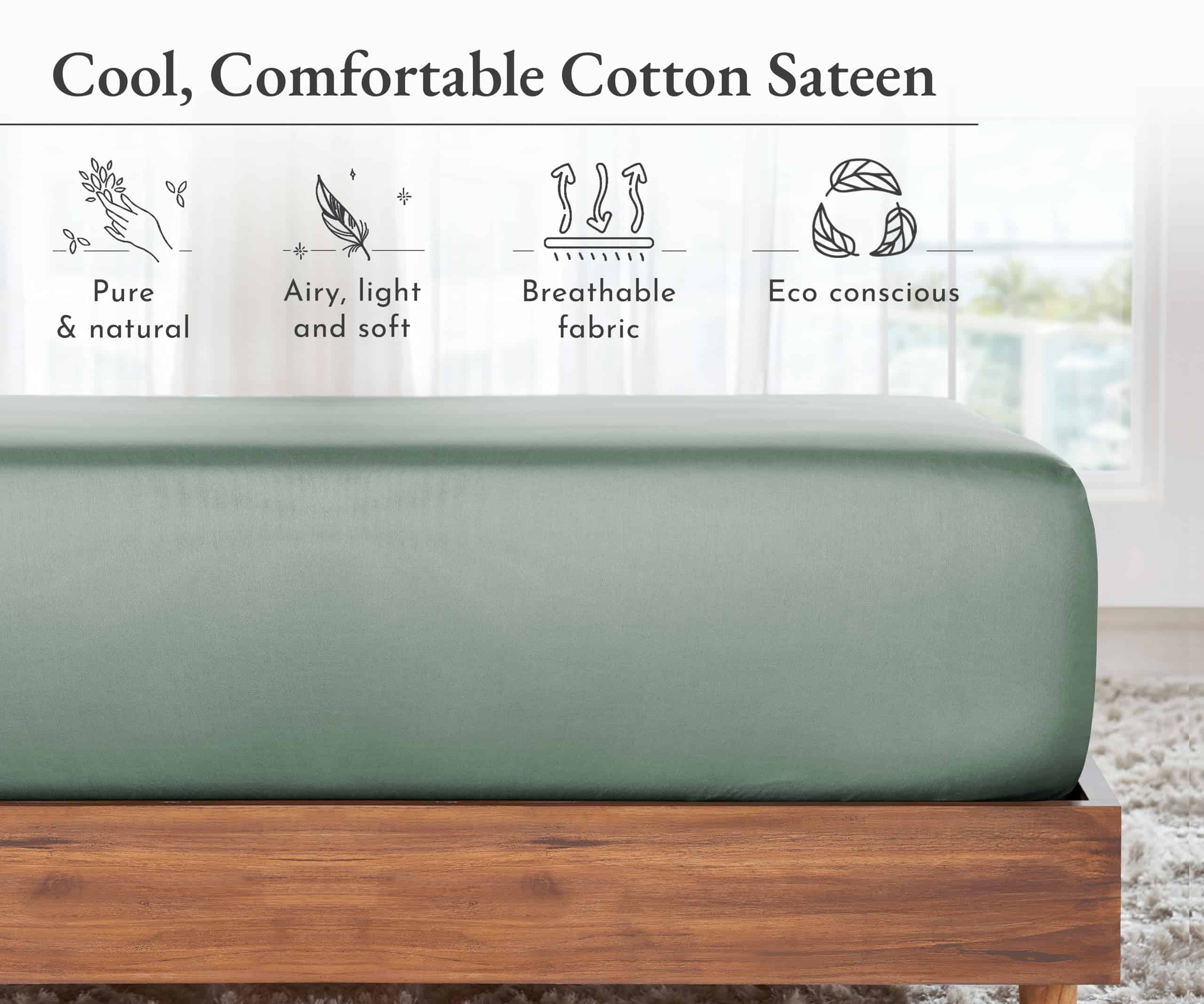 Sábana Ajustable King California Design Den de bolsillo - Imagen 5